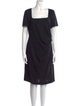 Escada Virgin Wool Knee-Length Dress