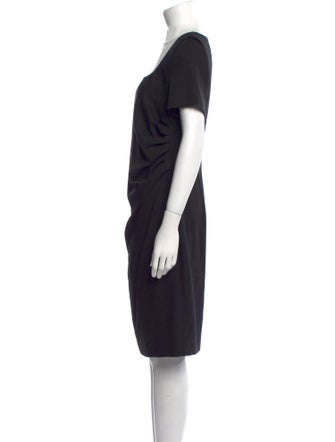 Escada Virgin Wool Knee-Length Dress