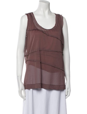 Escada Scoop Neck Sleeveless Top