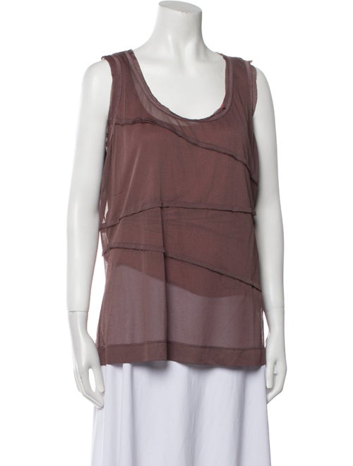 Escada Scoop Neck Sleeveless Top