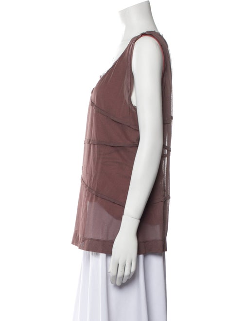 Escada Scoop Neck Sleeveless Top