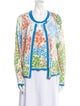 Escada Floral Print Scoop Neck Sweatshirt