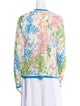 Escada Floral Print Scoop Neck Sweatshirt