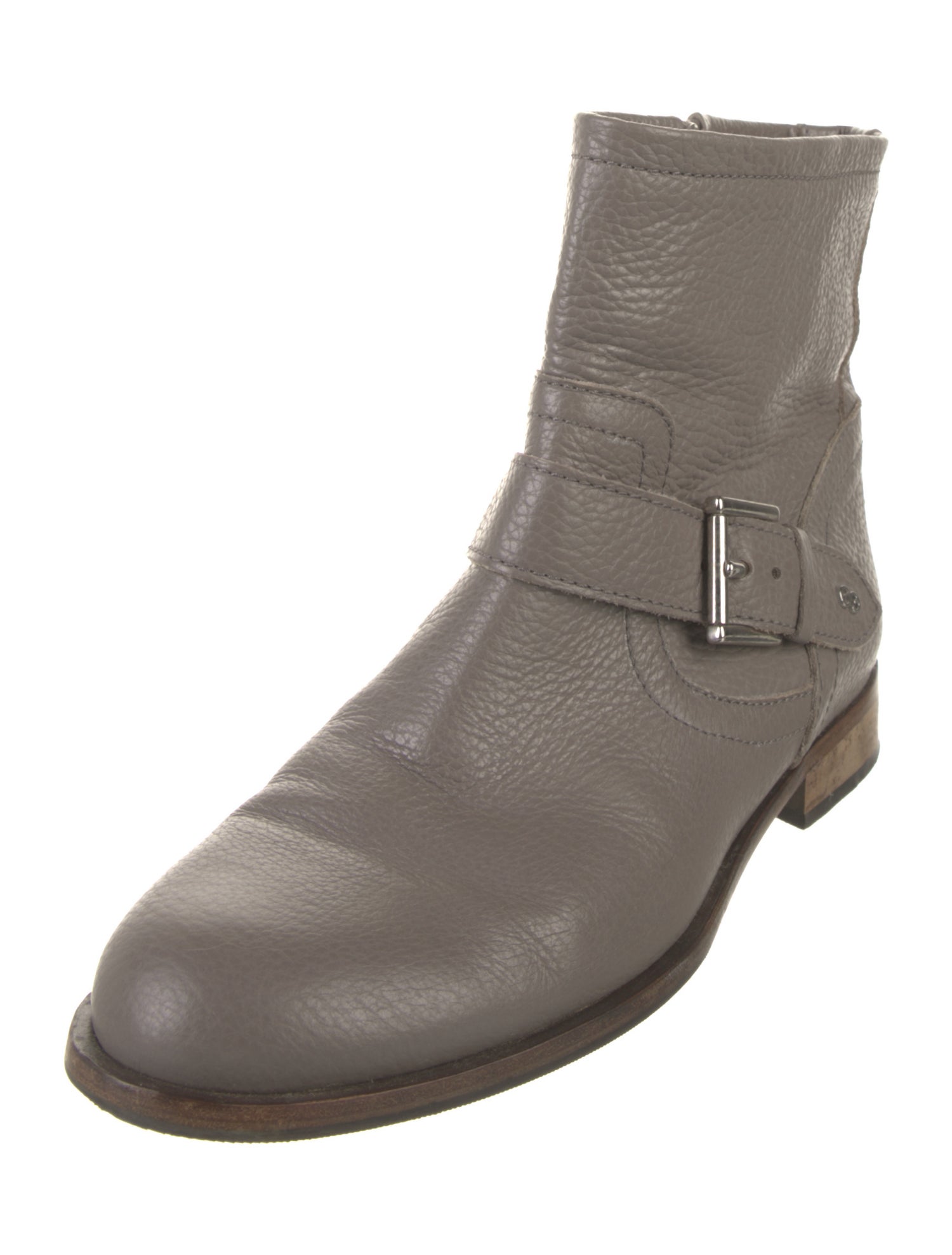 Escada Leather Moto Boots