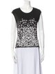 Escada Printed Scoop Neck Top