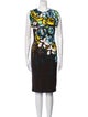 Escada Printed Knee-Length Dress
