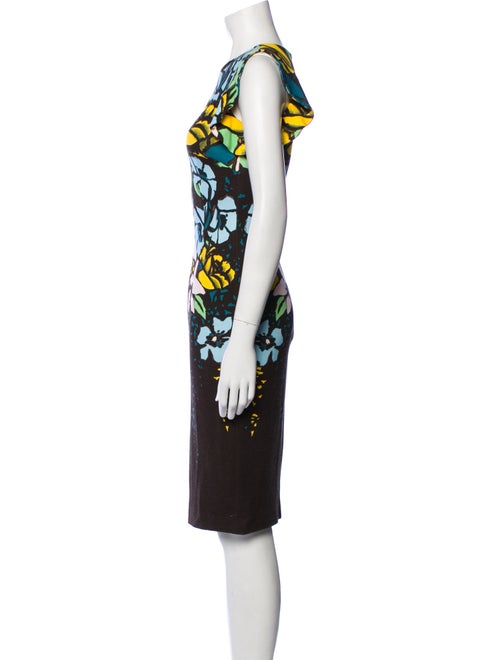 Escada Printed Knee-Length Dress