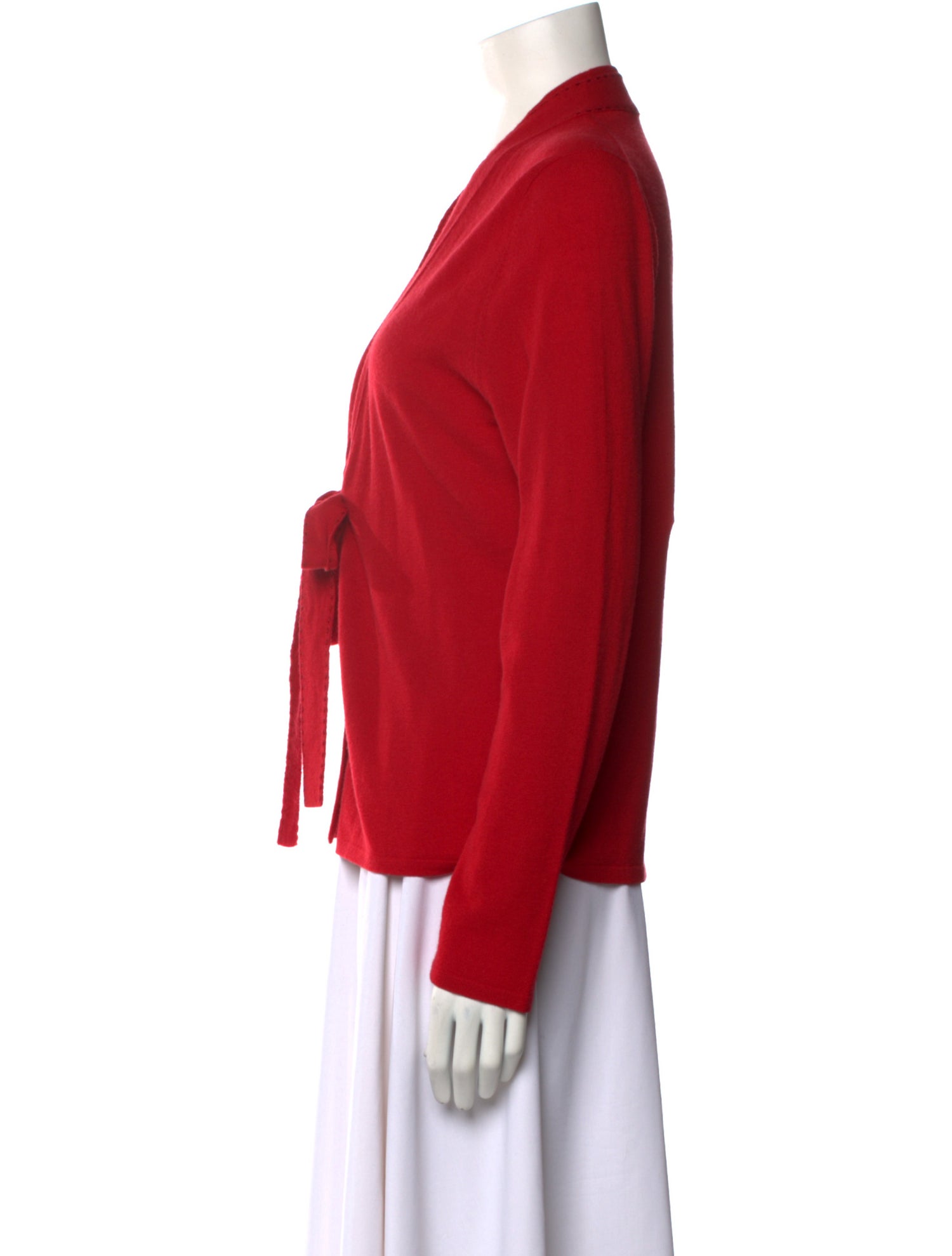 Escada Cashmere Plunge Neckline Sweater