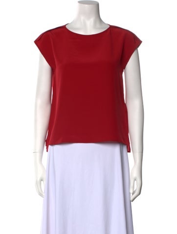 Escada Tops Silk Scoop Neck Top Us4, De34 | S