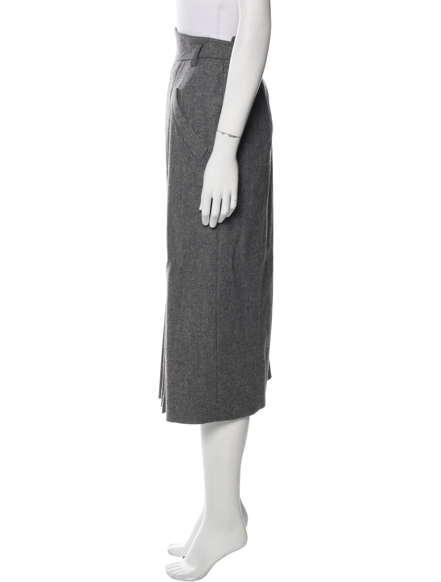 Escada Margaretha Ley Wool Midi Length Skirt
