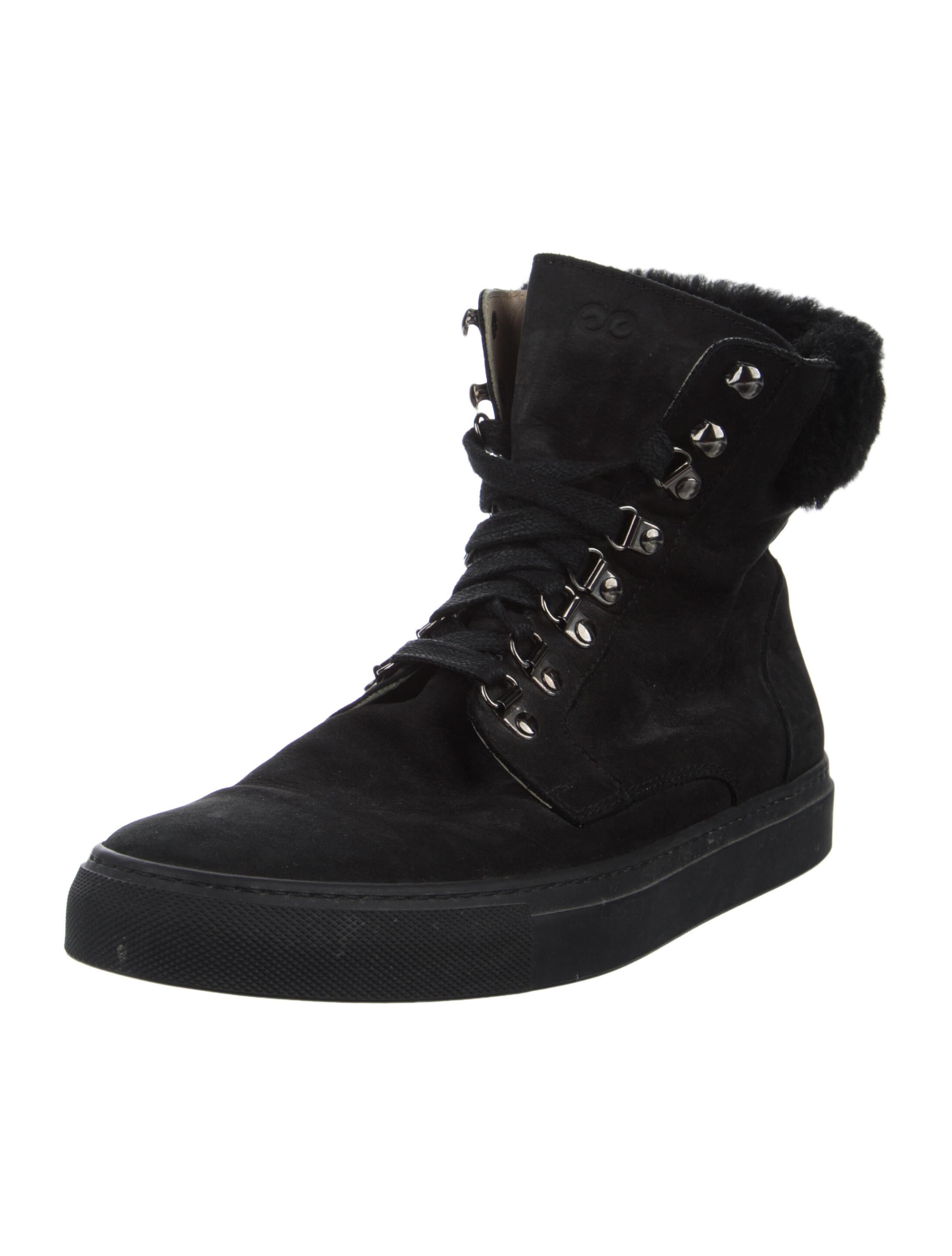 Escada Suede Combat Boots