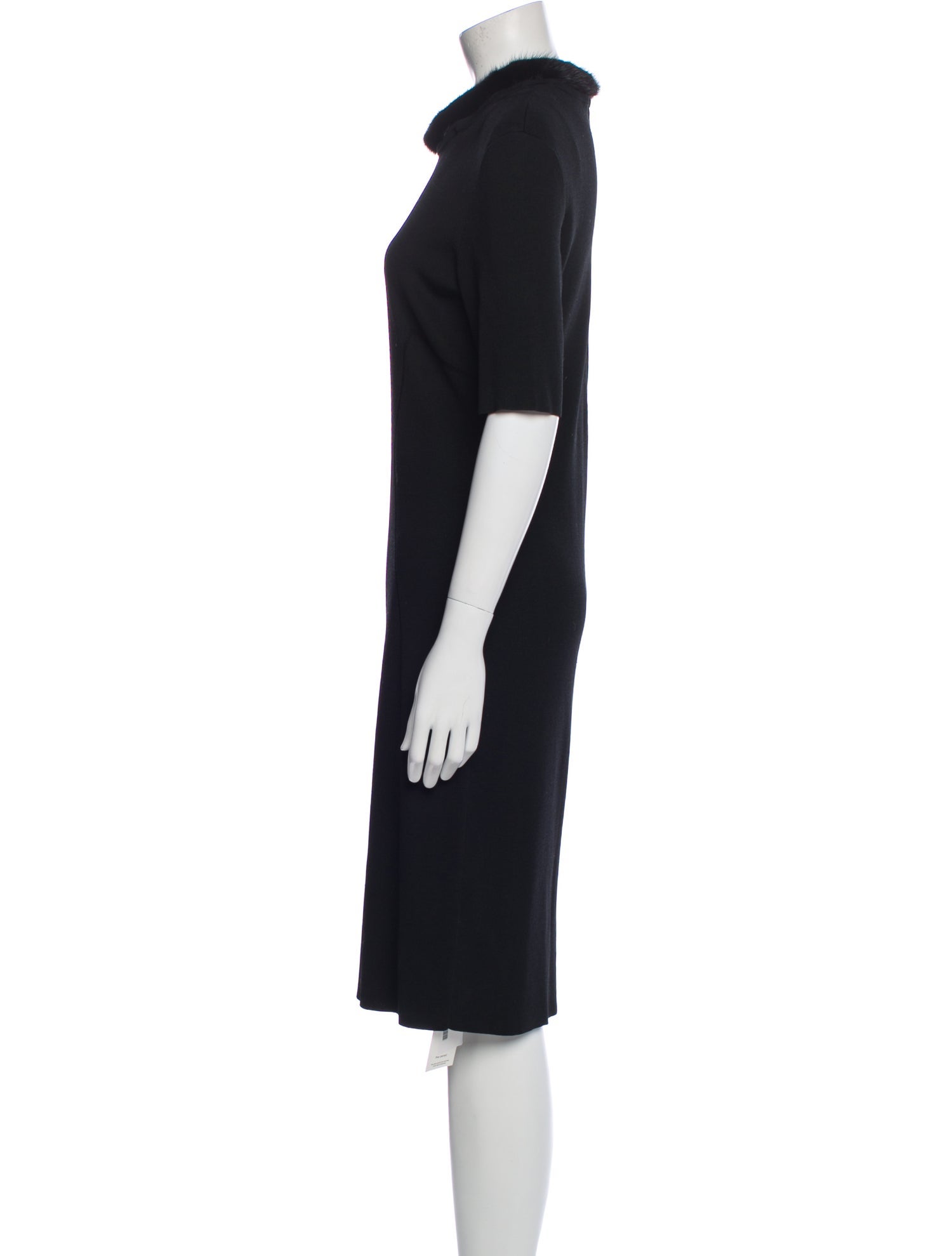 Escada Crew Neck Knee-Length Dress