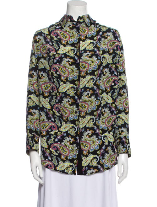 Escada Silk Paisley Print Blouse
