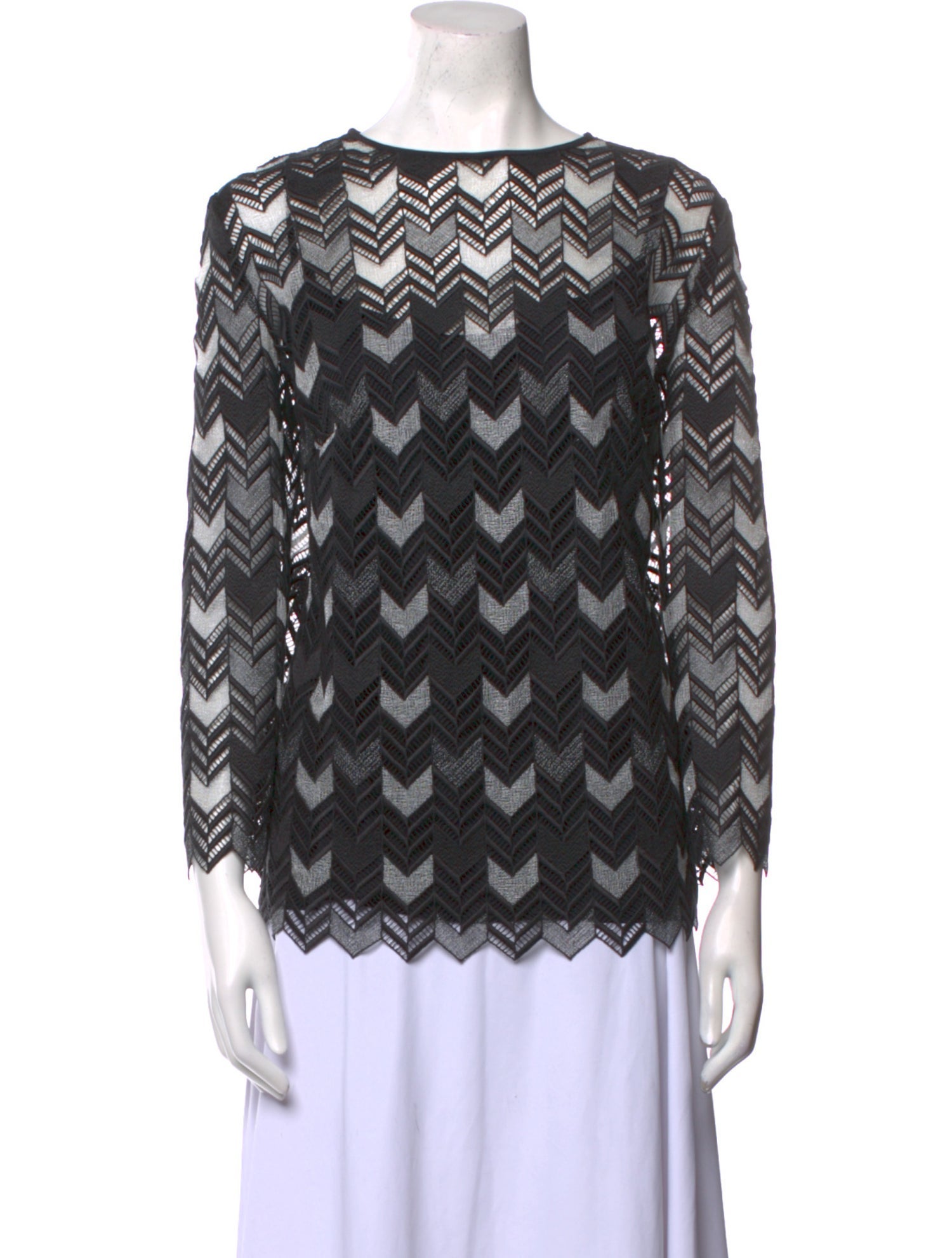 Escada Baby Alpaca Printed Blouse