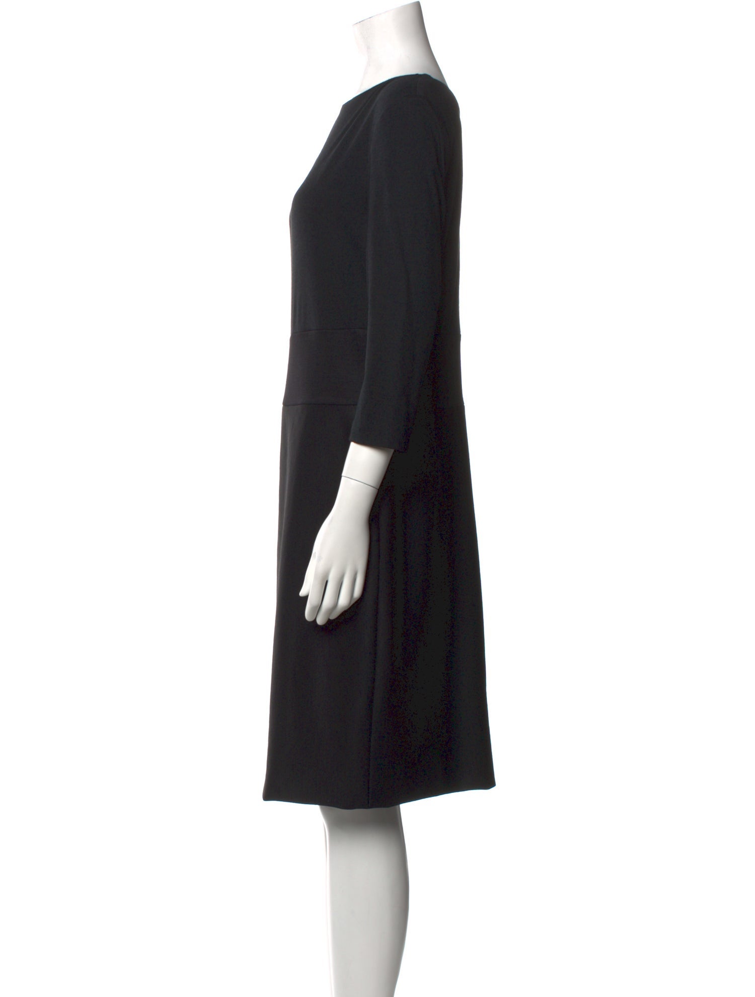 Escada Bateau Neckline Knee-Length Dress