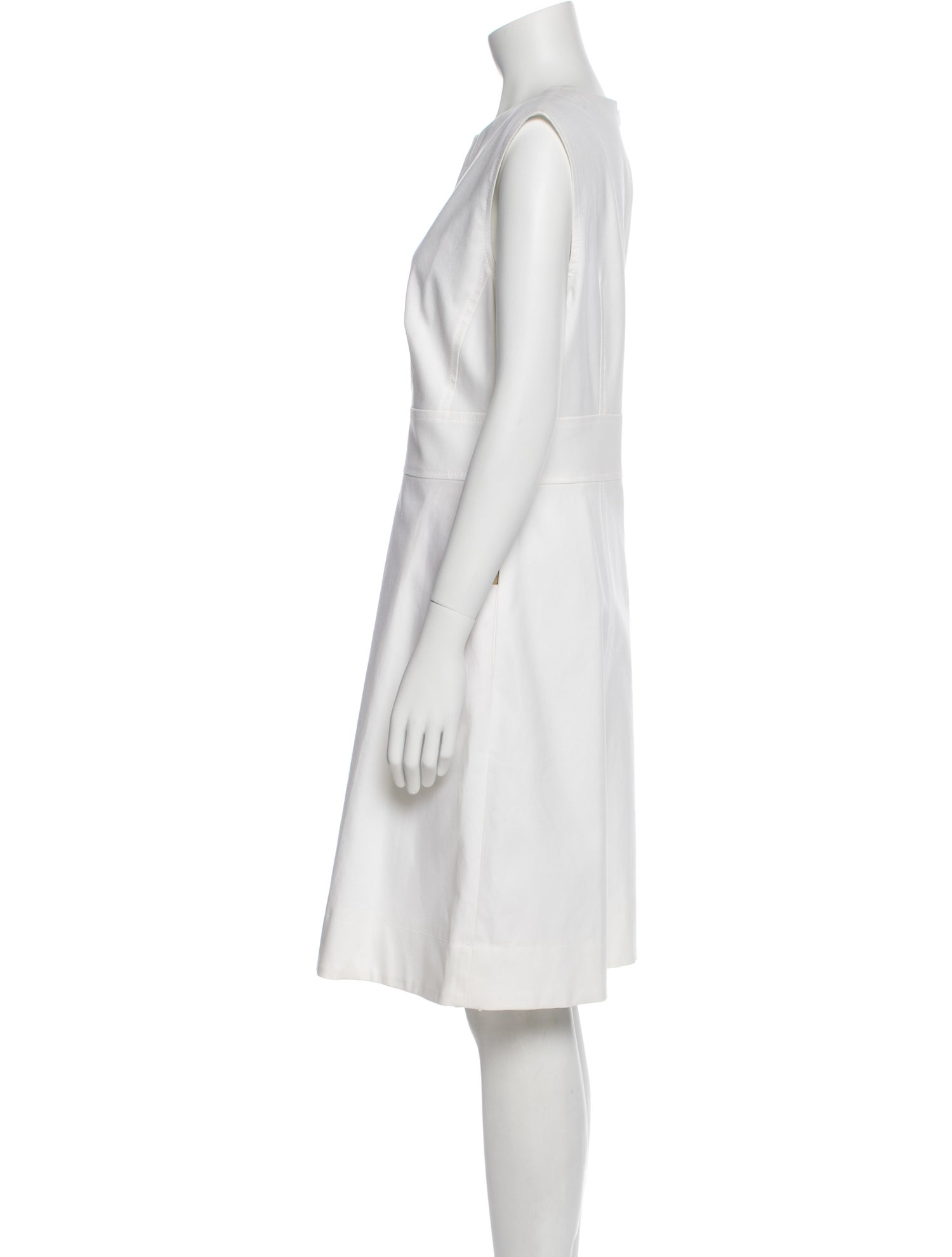 Escada V-Neck Knee-Length Dress
