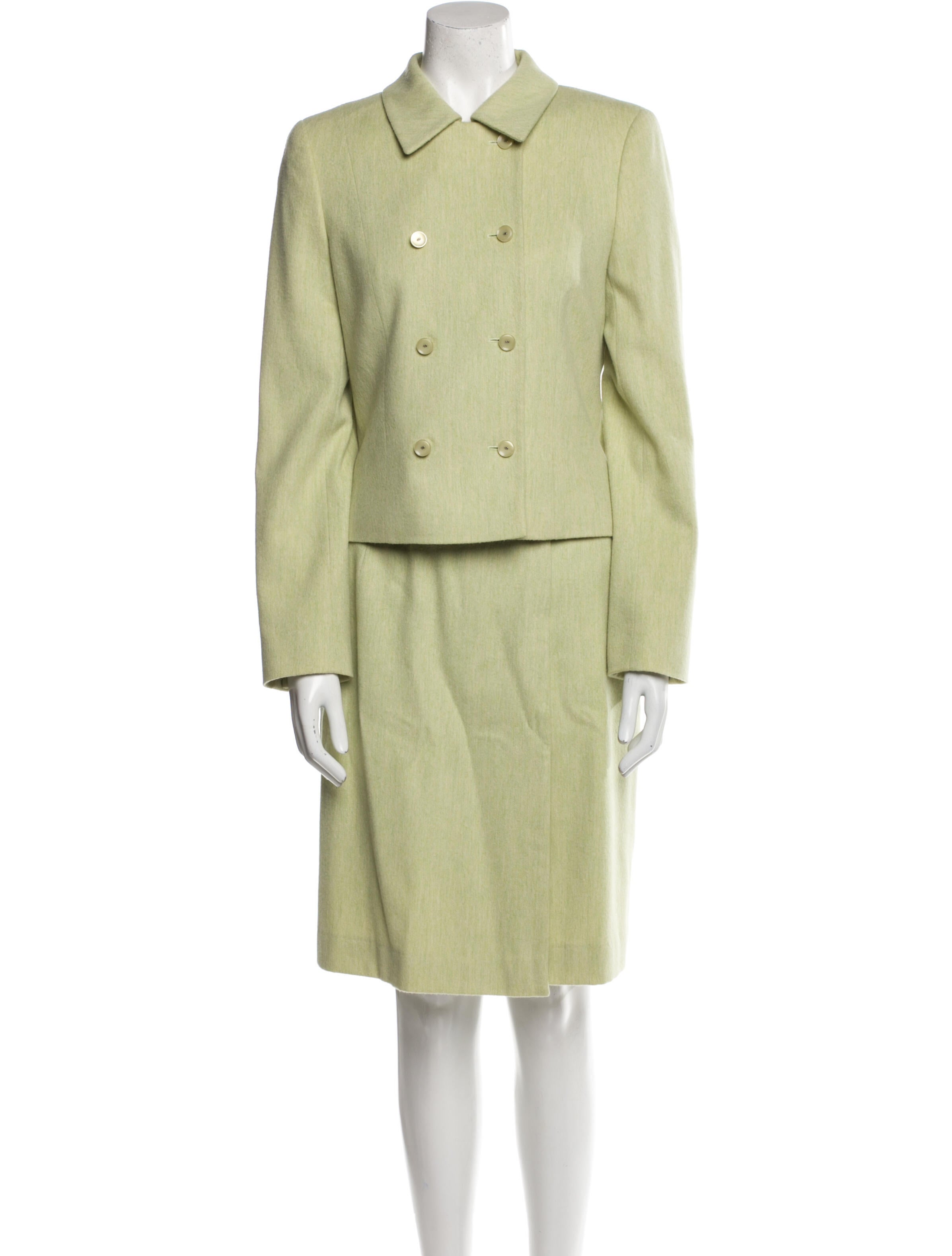 Escada Virgin Wool Skirt Suit