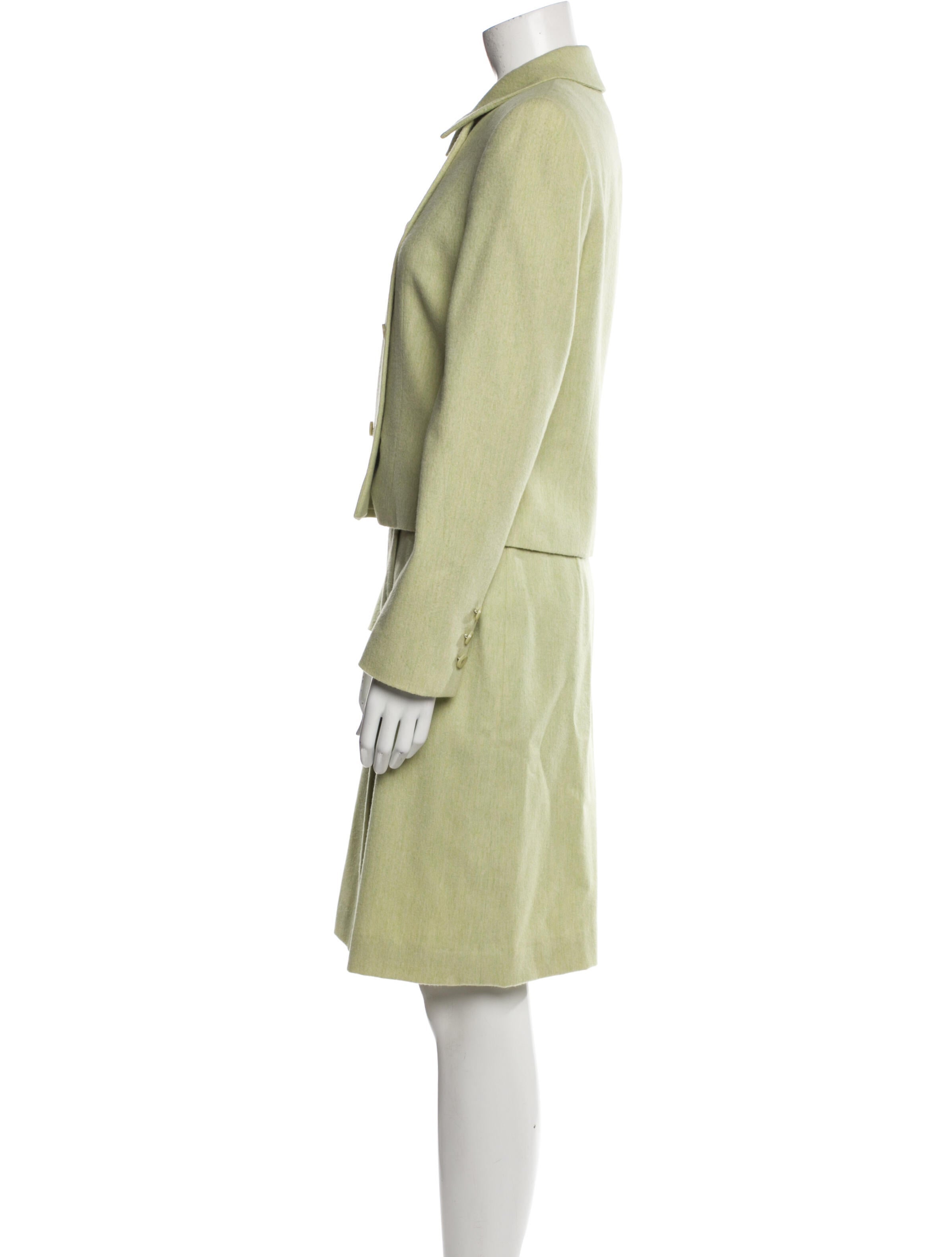 Escada Virgin Wool Skirt Suit