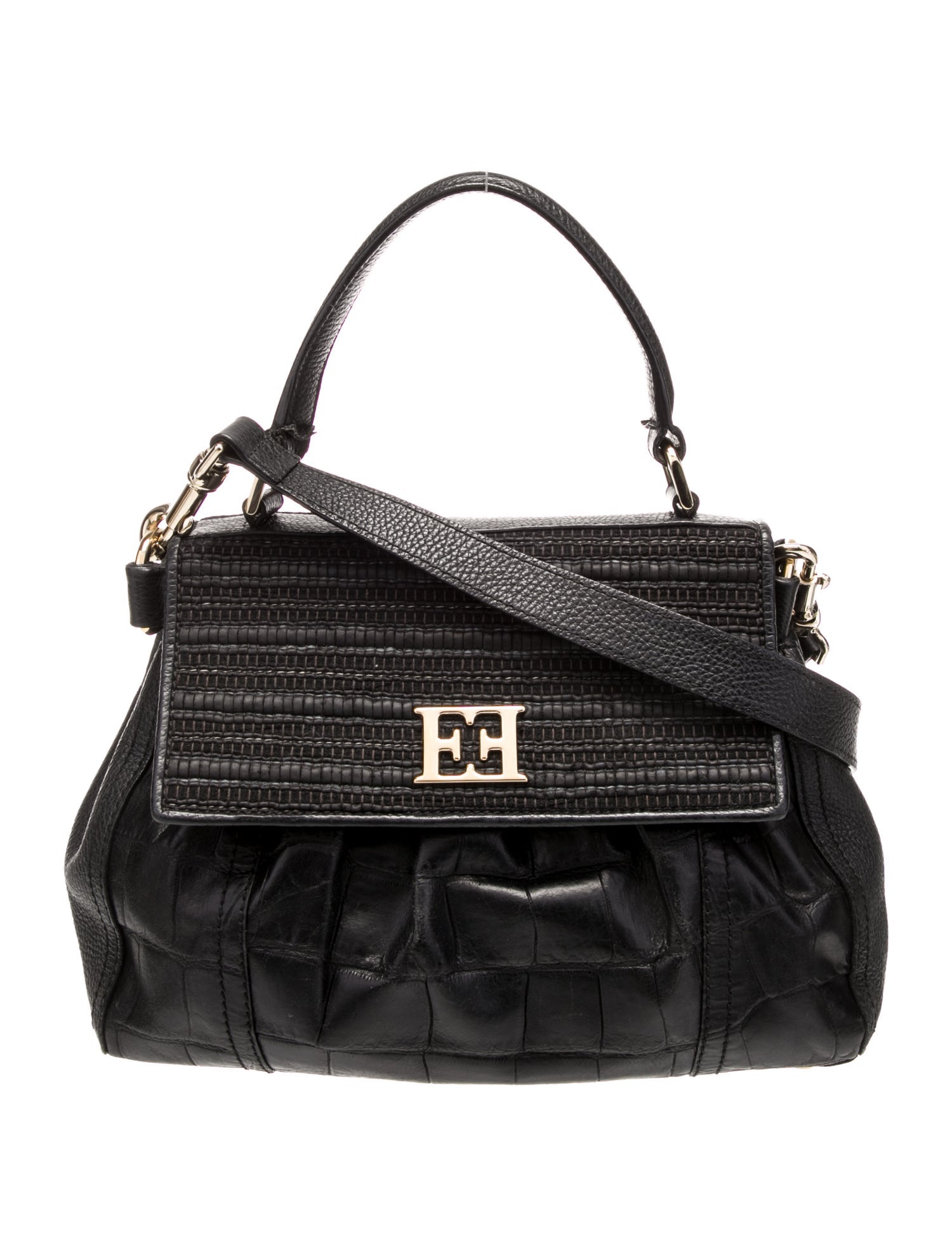Escada Leather Top Handle Bag