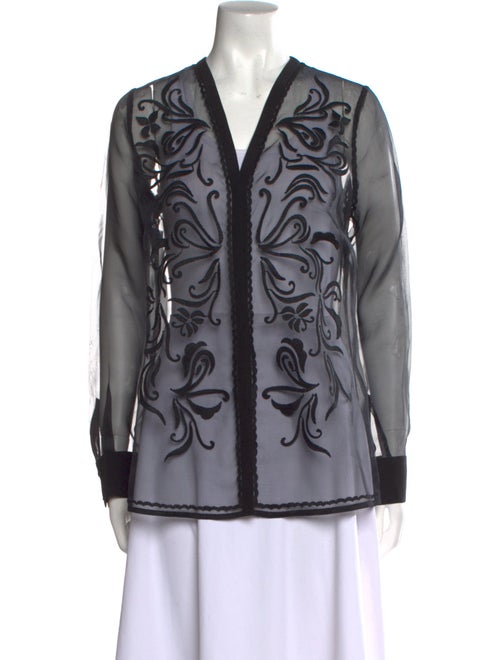 Escada Printed V-Neck Tunic