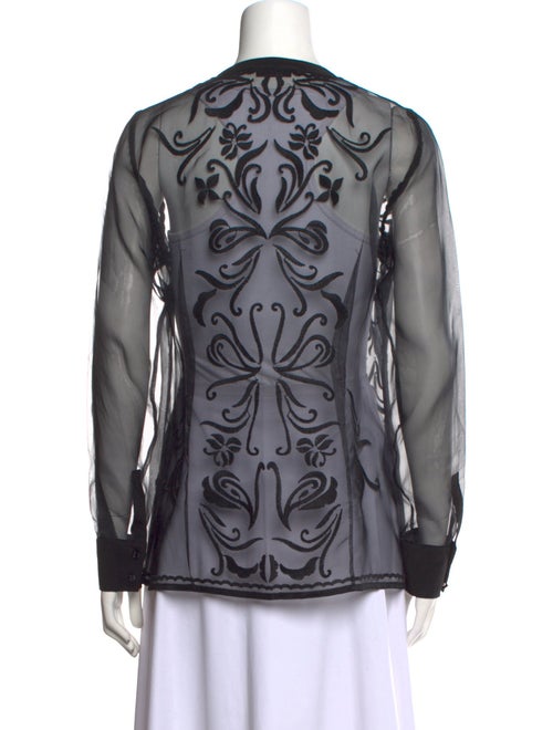 Escada Printed V-Neck Tunic