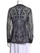 Escada Printed V-Neck Tunic