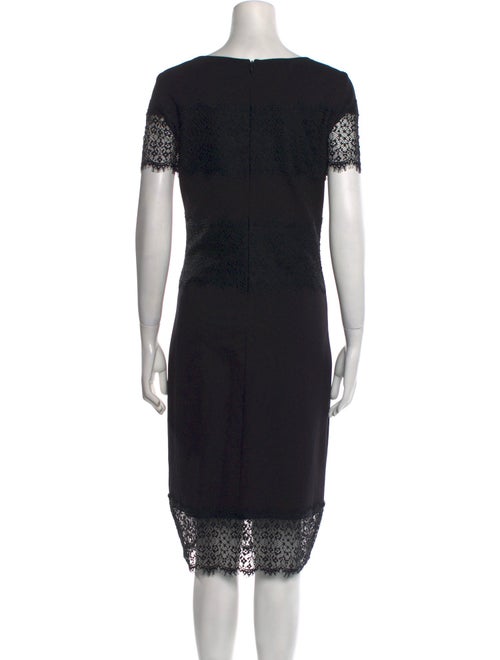 Escada Lace Pattern Midi Length Dress