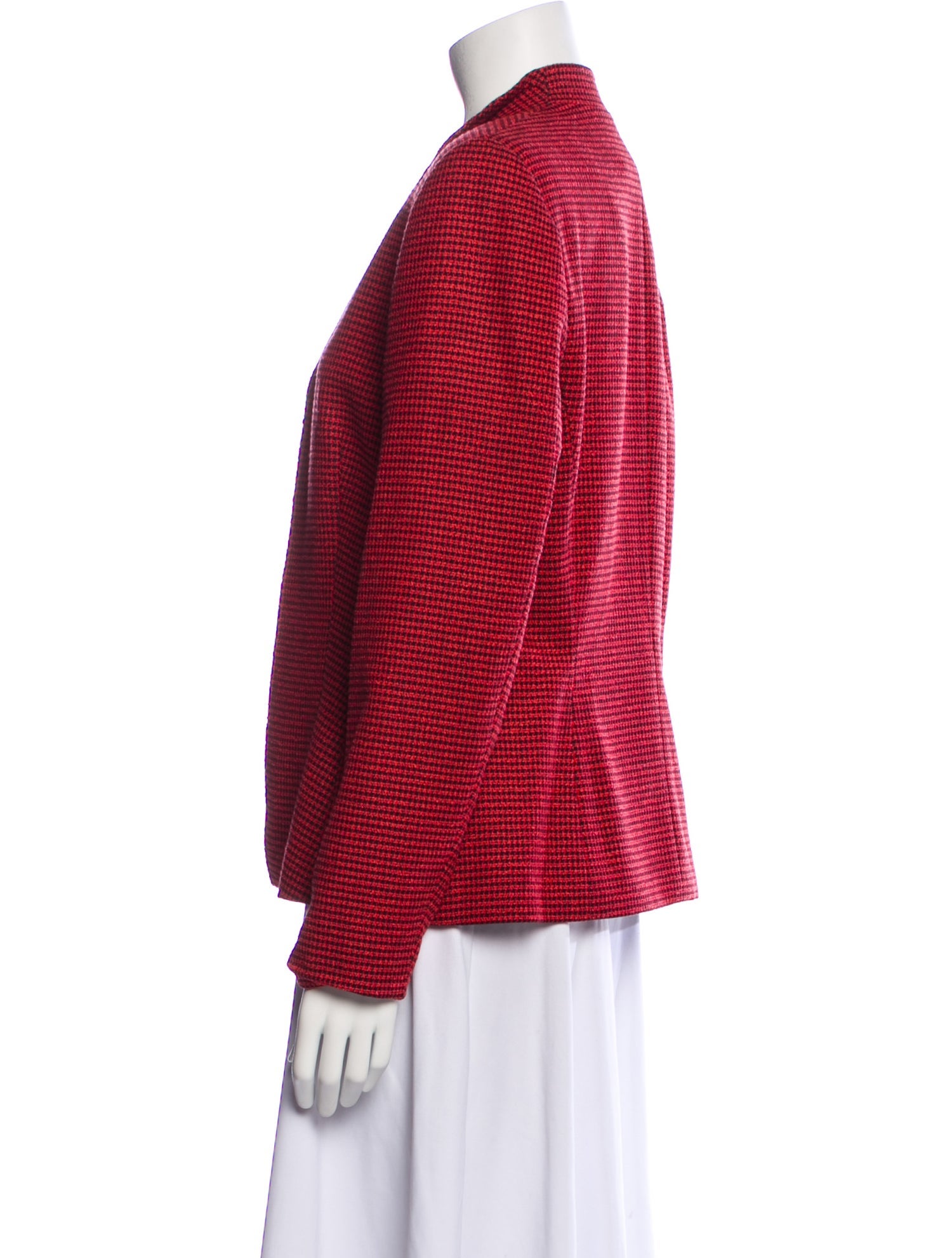 Escada Wool Houndstooth Print Blazer