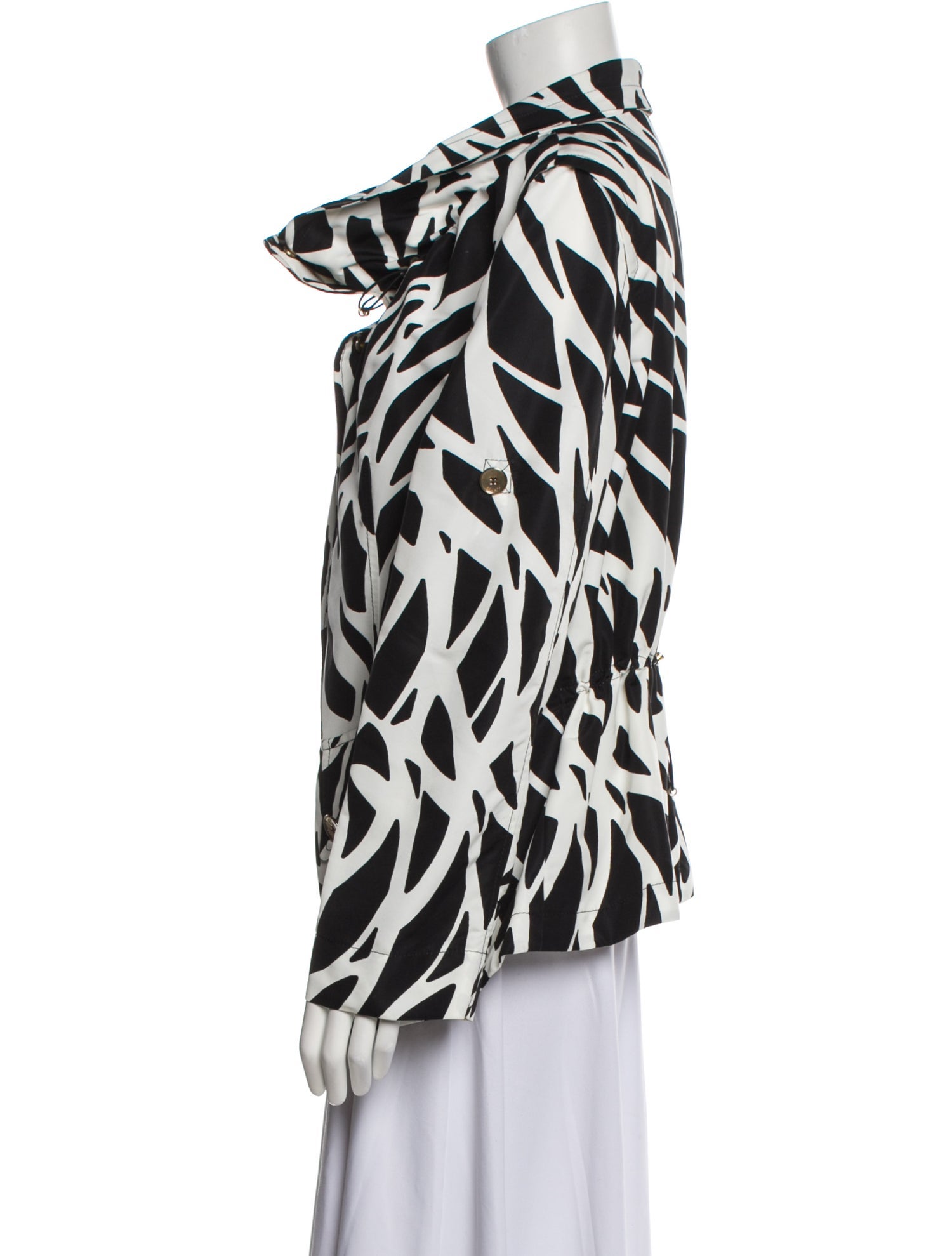 Escada Animal Print Faux Fur Jacket