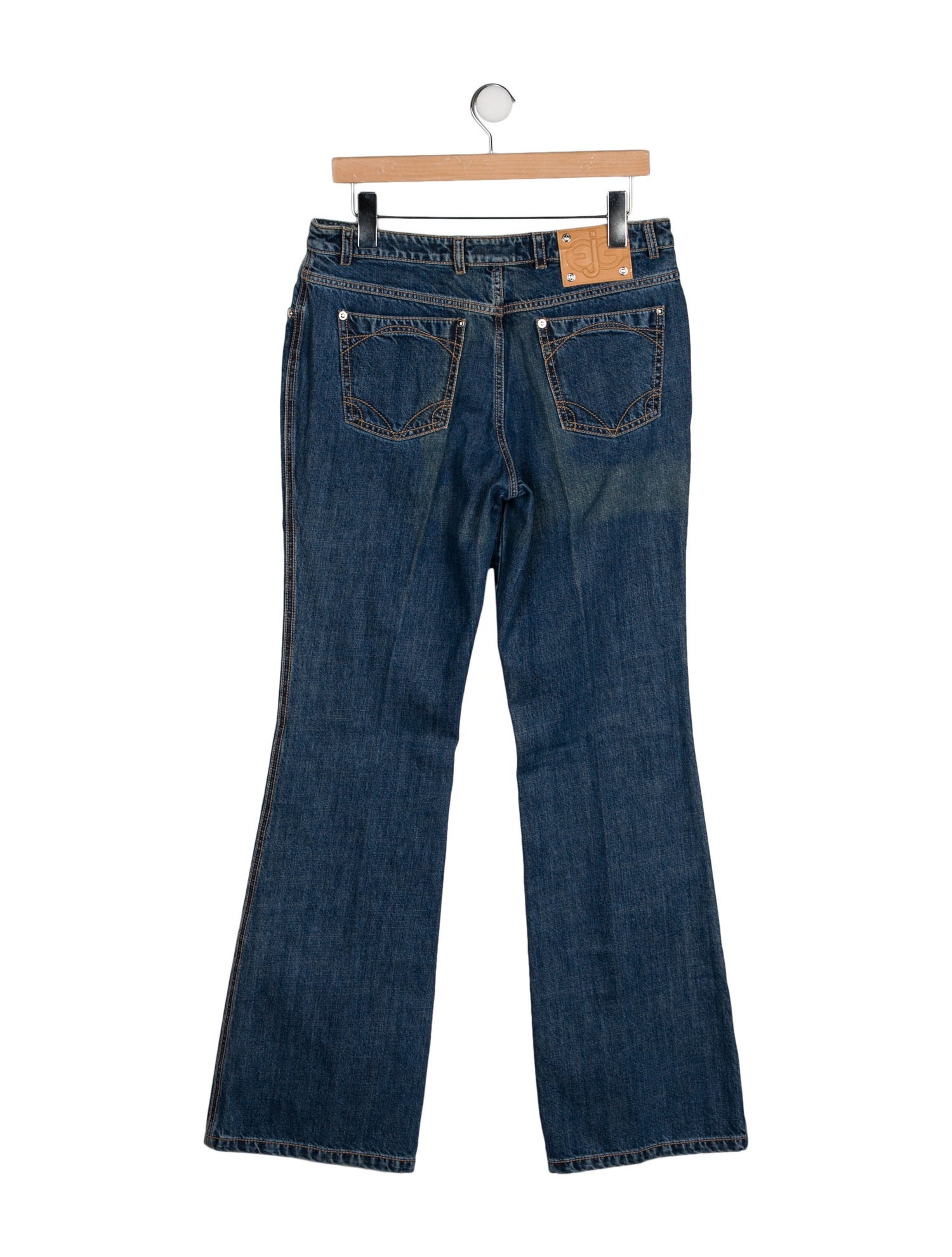 Escada Mid-Rise Wide Leg Jeans
