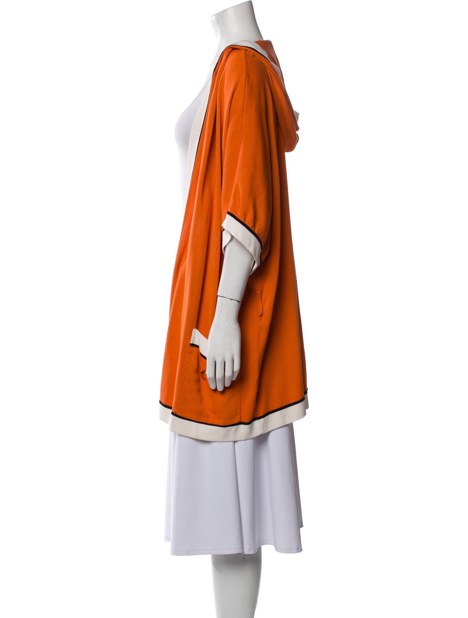 Escada Striped Crystal Embellishments Robe