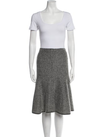 Escada Printed Sequin Embellishments Skirt Set