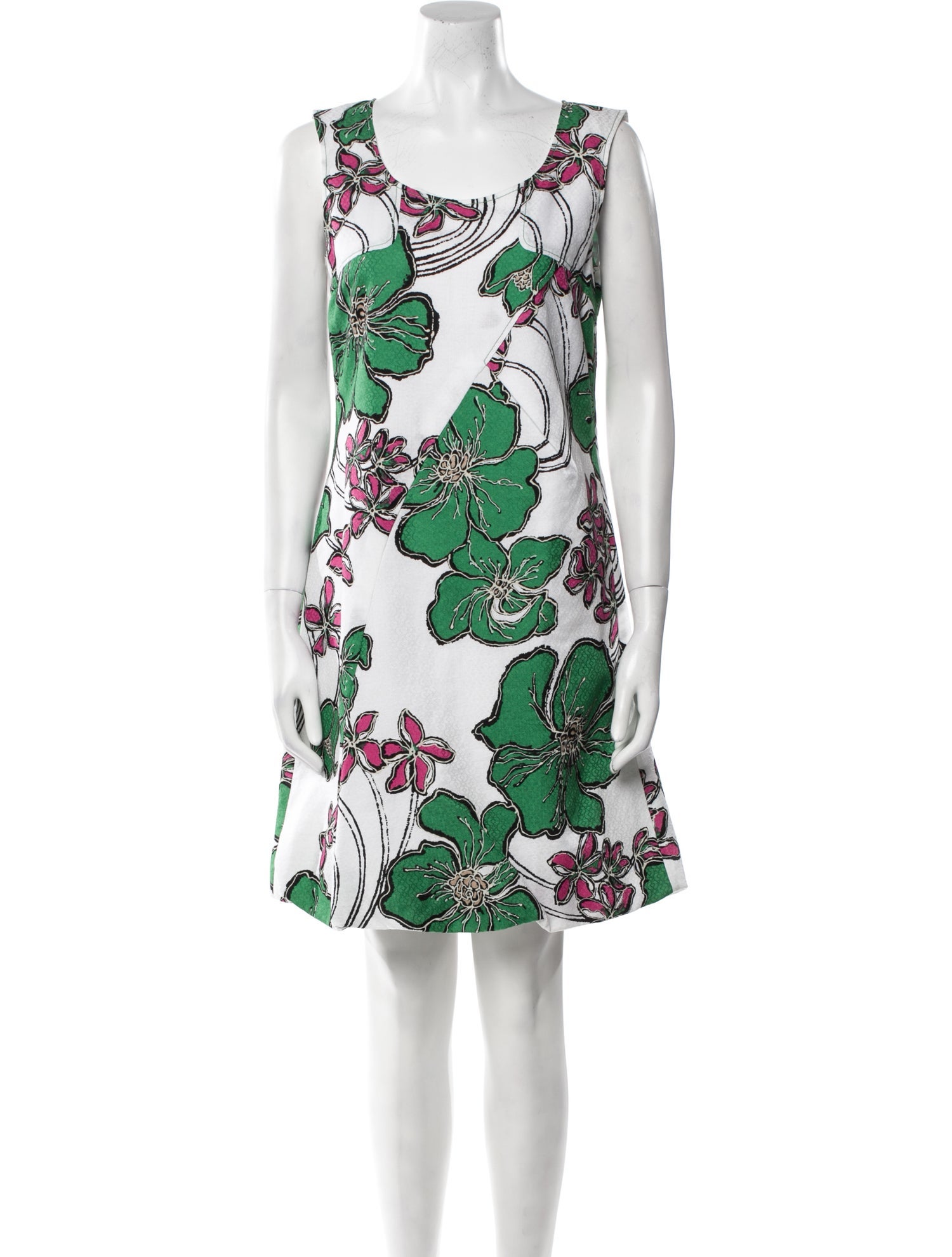 Solid Cascade Mini Dress