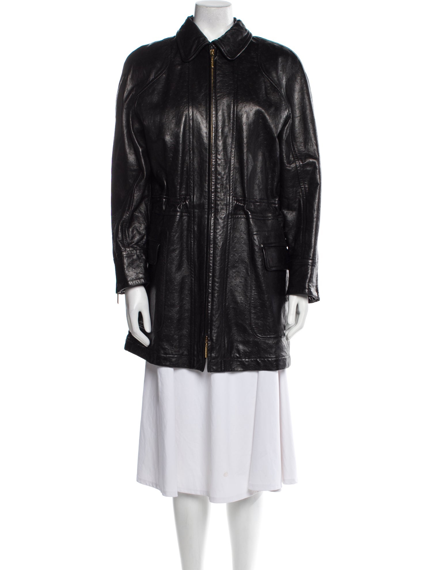 Escada Leather Parka