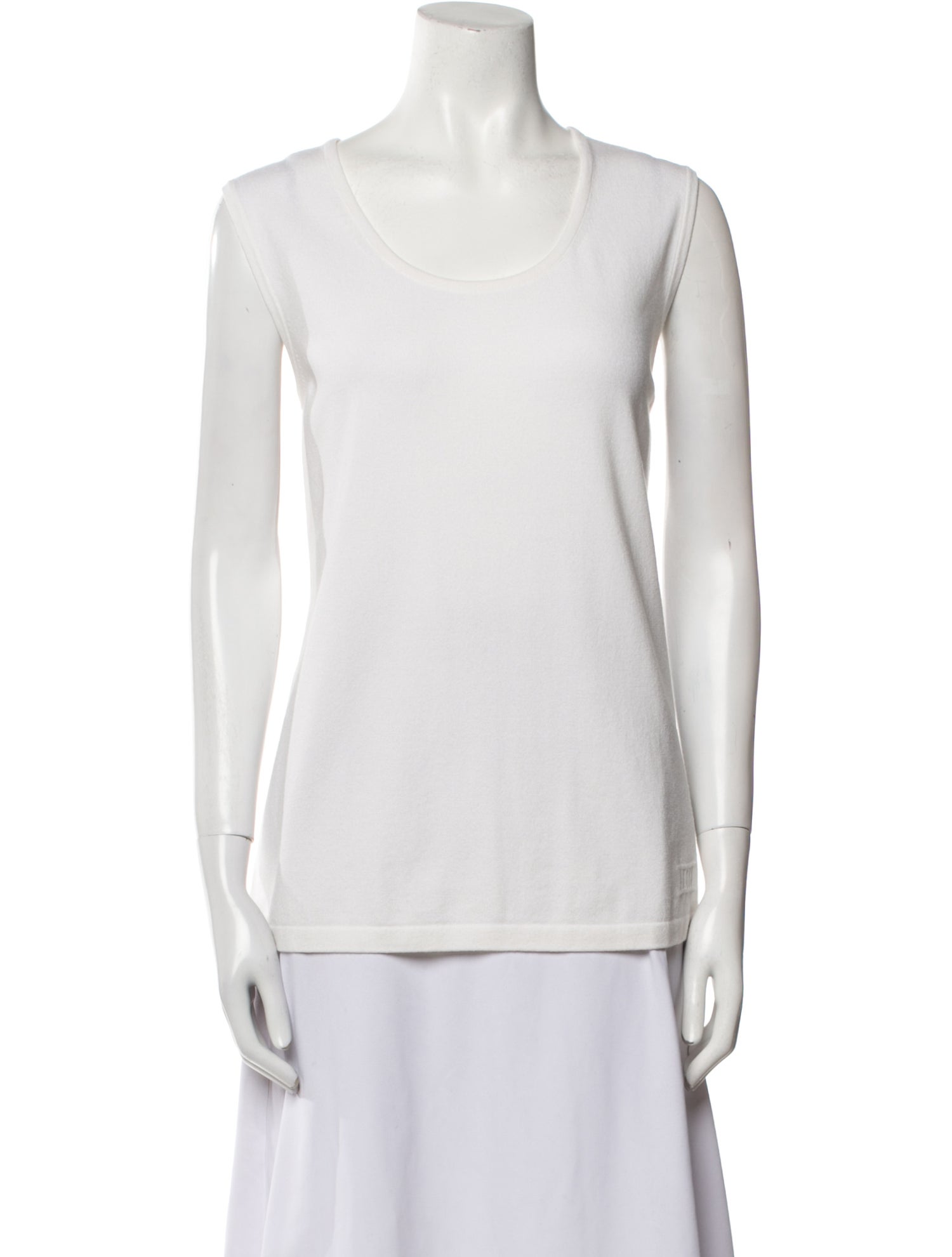 Escada Scoop Neck Sleeveless Top