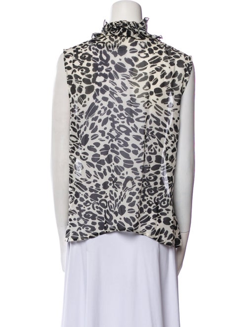 Escada Silk Animal Print Top