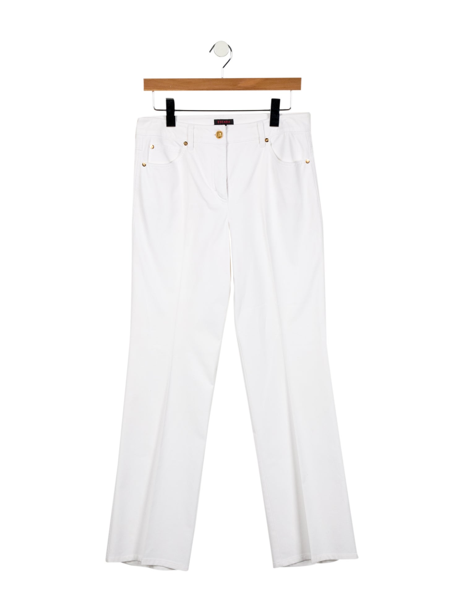 Escada Mid-Rise Wide Leg Jeans