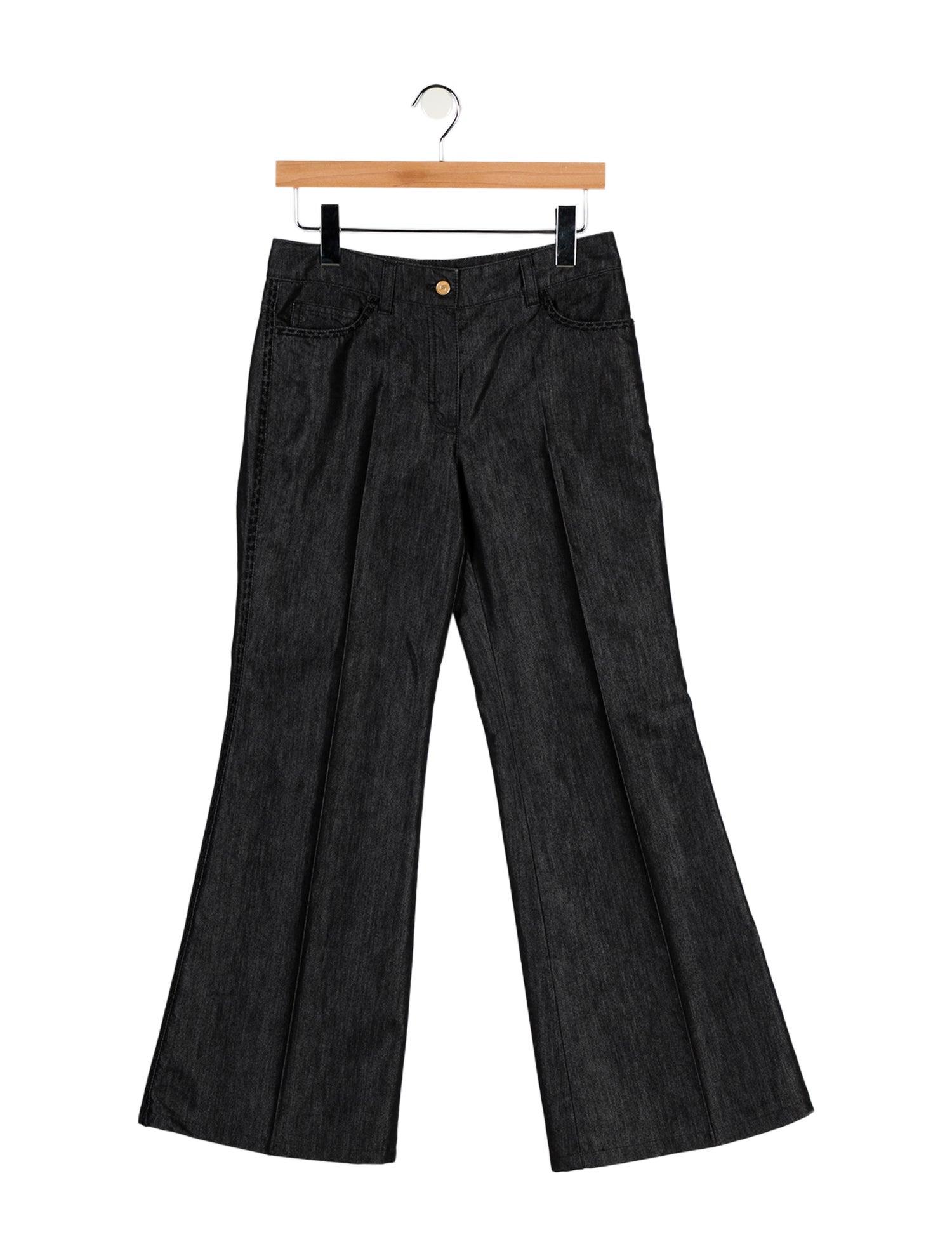 Escada Mid-Rise Wide Leg Jeans