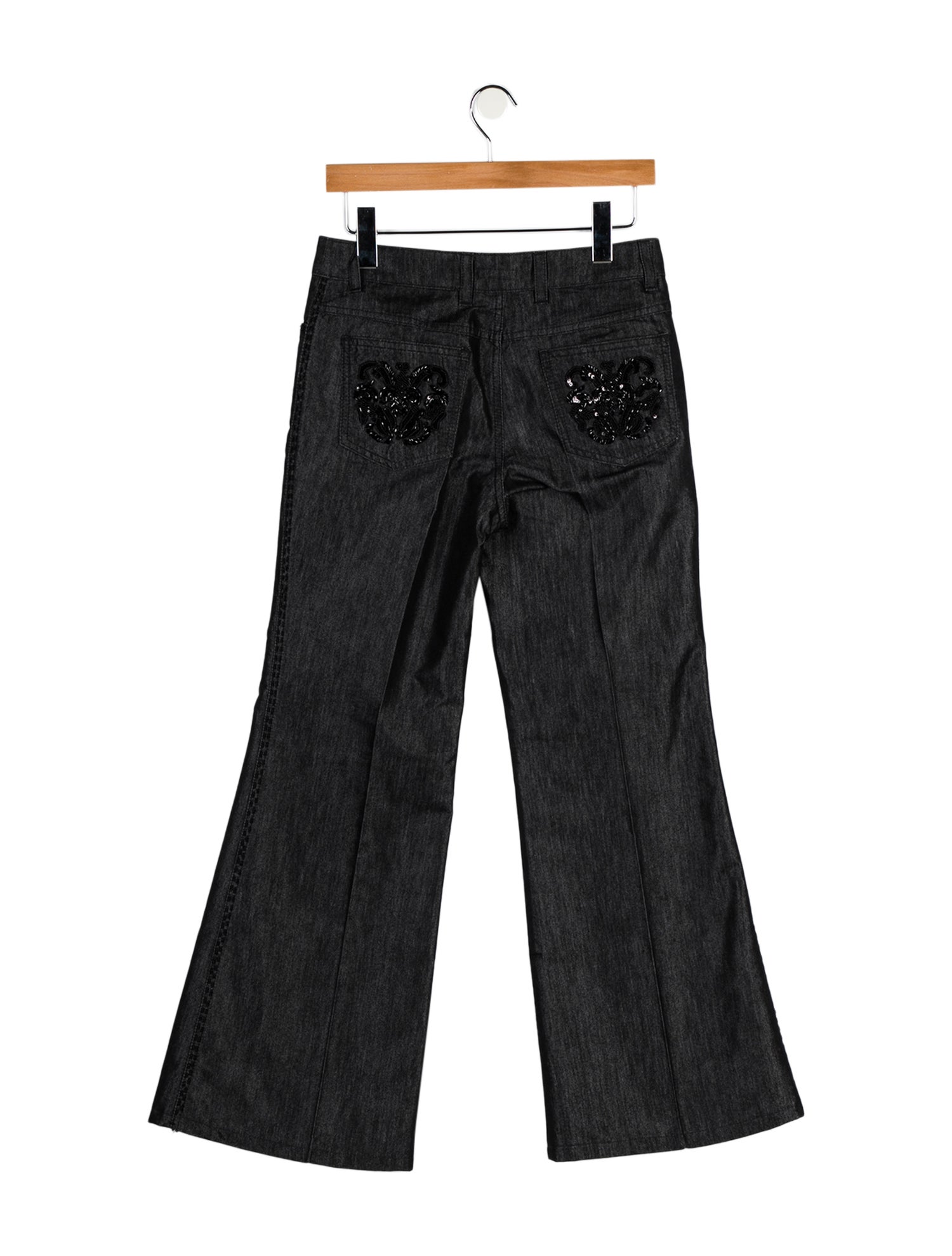 Escada Mid-Rise Wide Leg Jeans