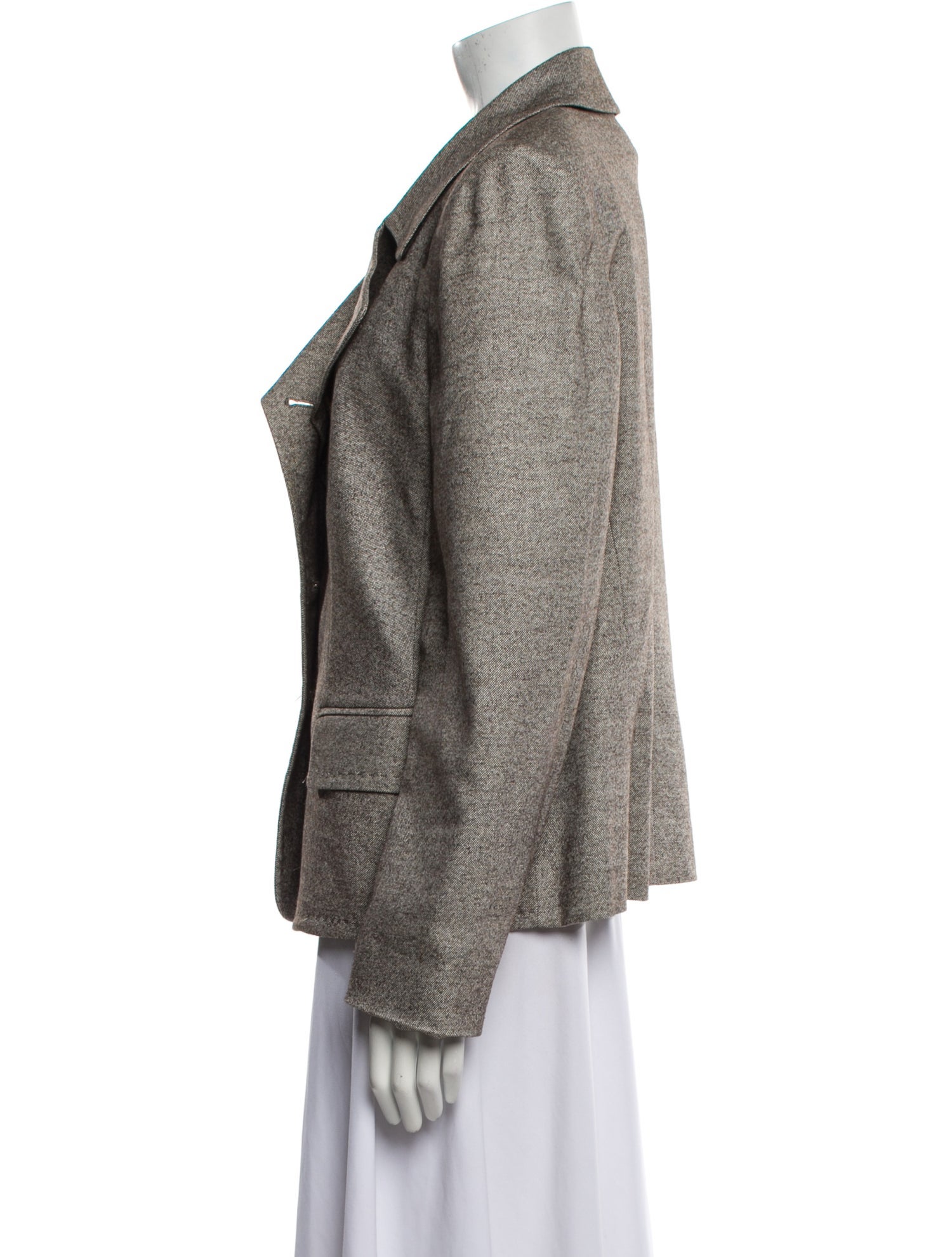 Escada Silk Tweed Pattern Blazer