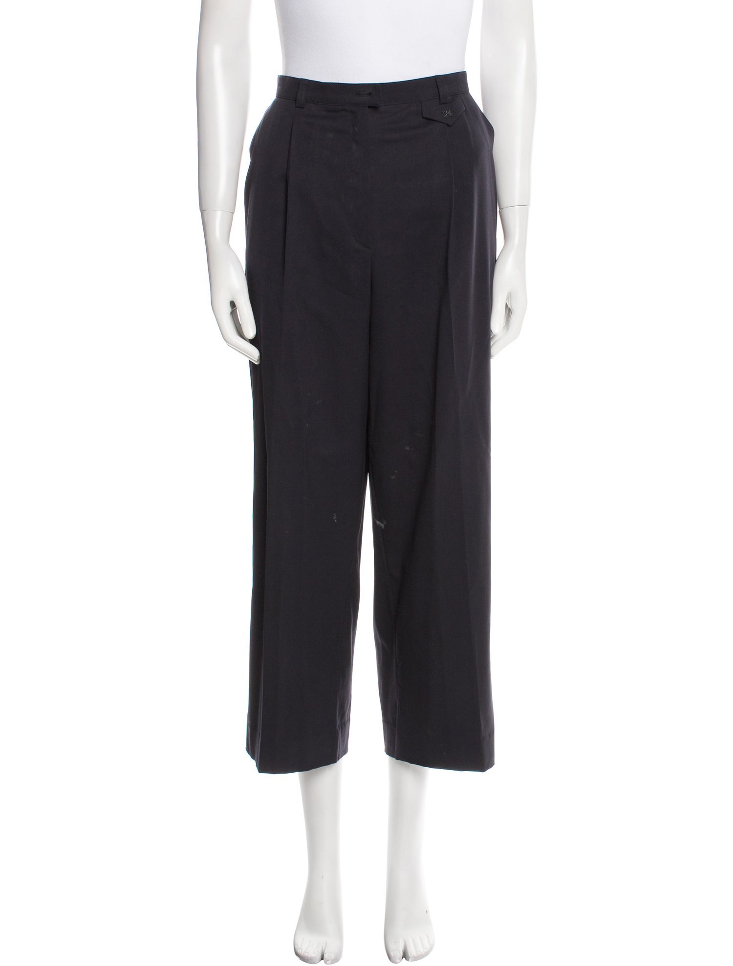 Escada Virgin Wool Wide Leg Pants