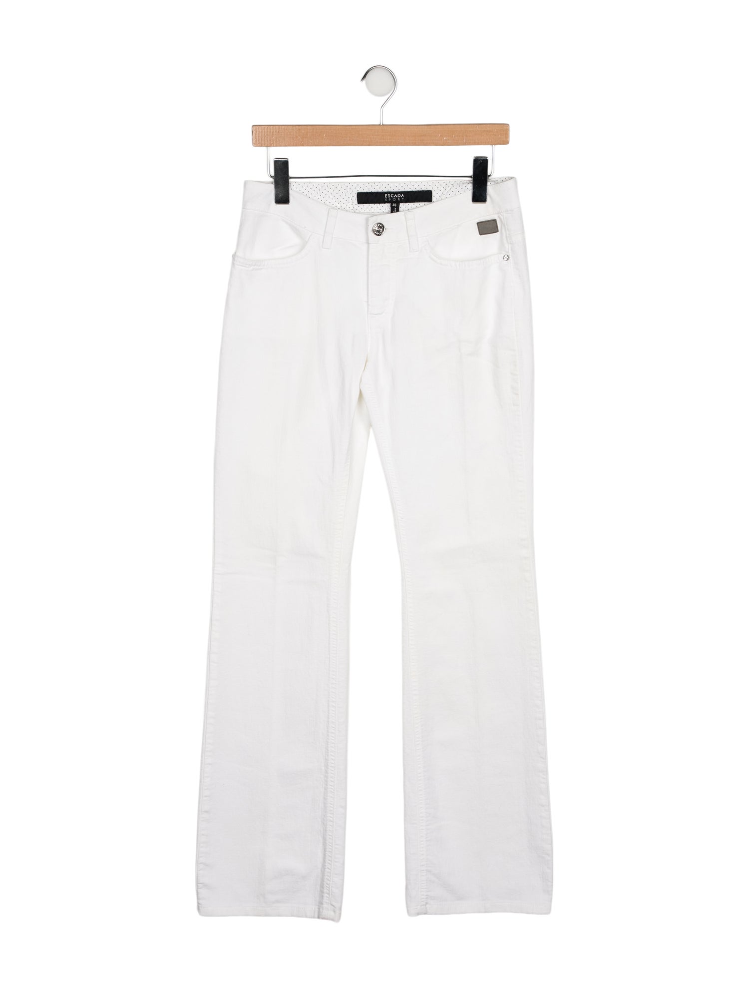 Escada Mid-Rise Wide Leg Jeans