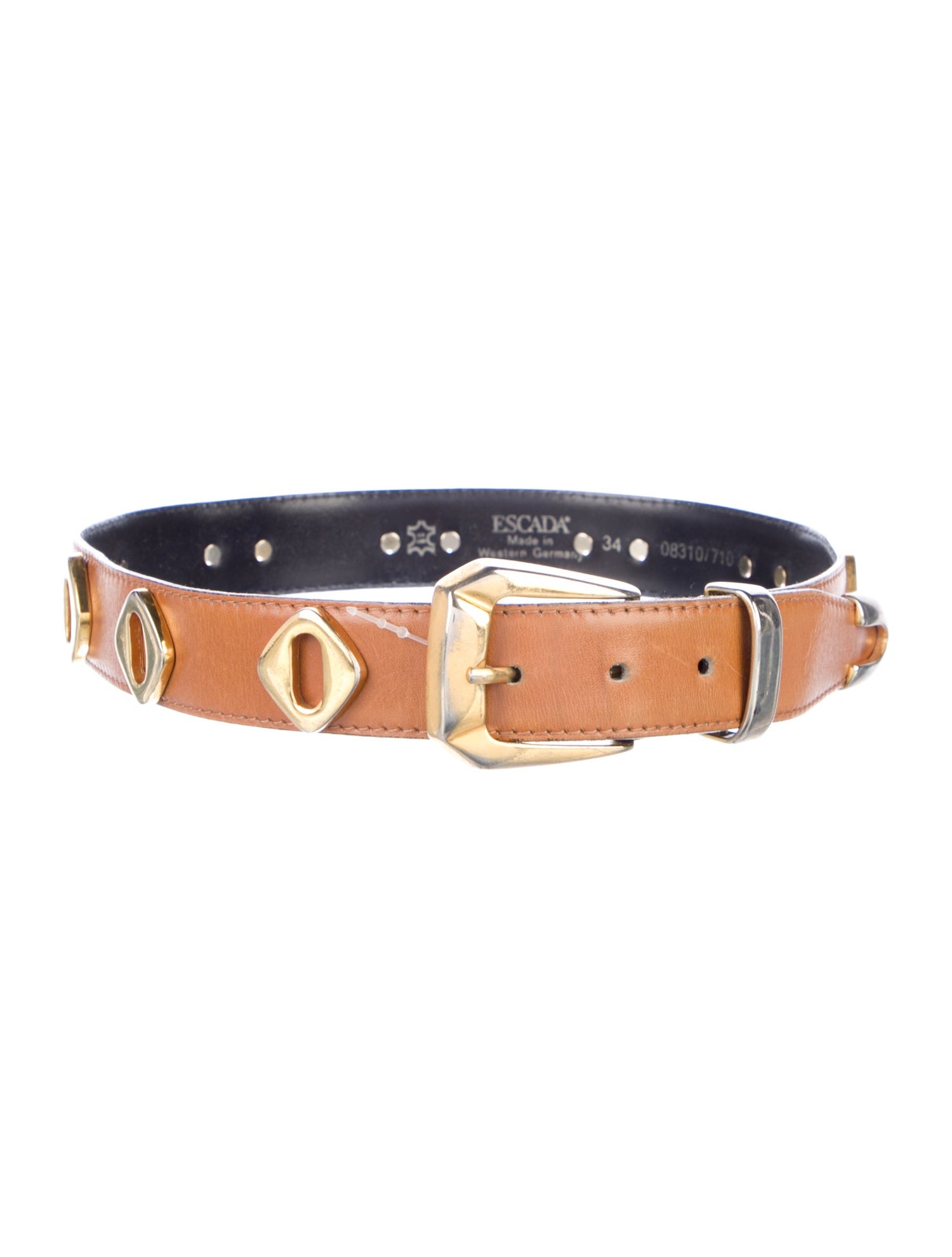 Escada Skinny Leather Waist Belt