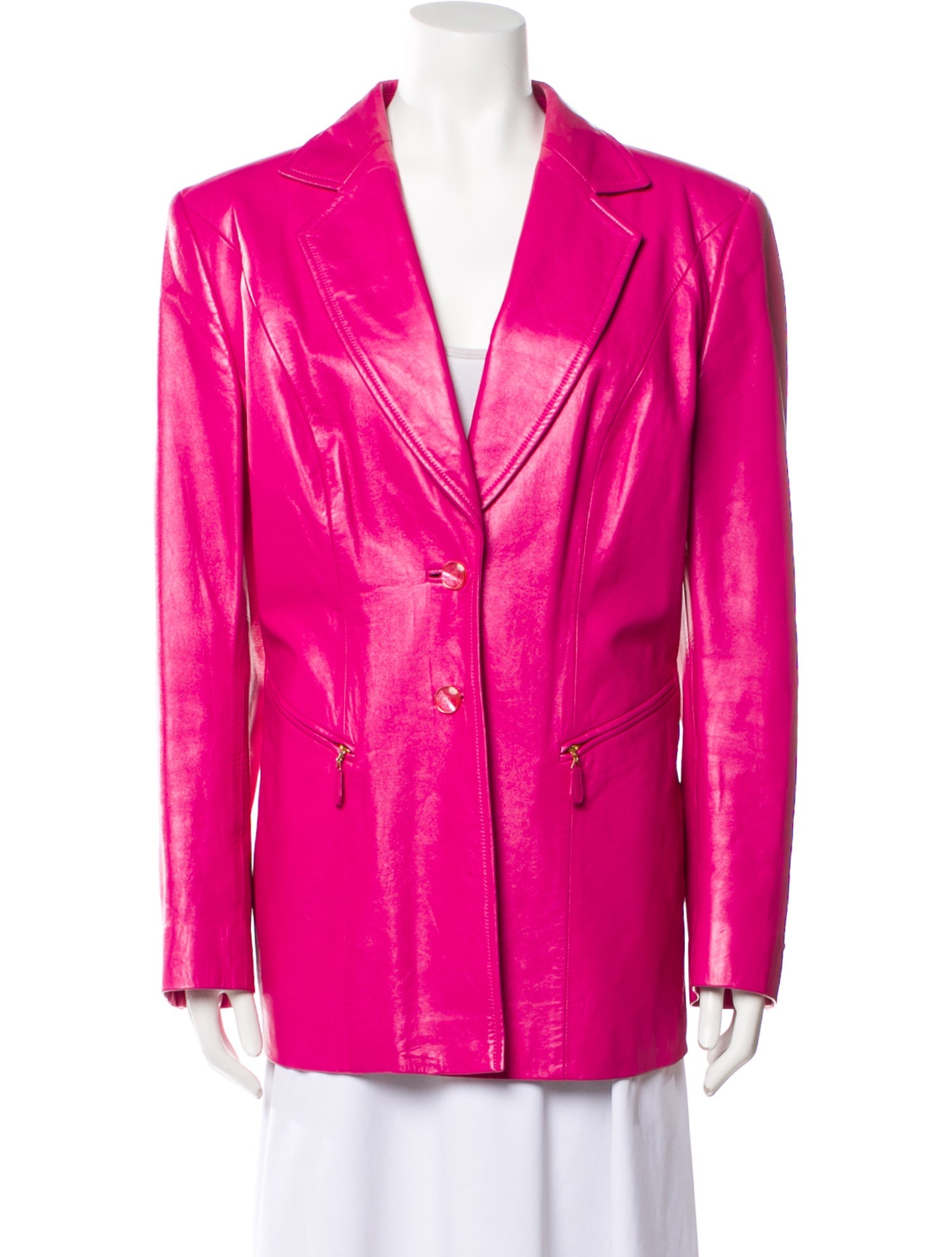Escada Leather Blazer