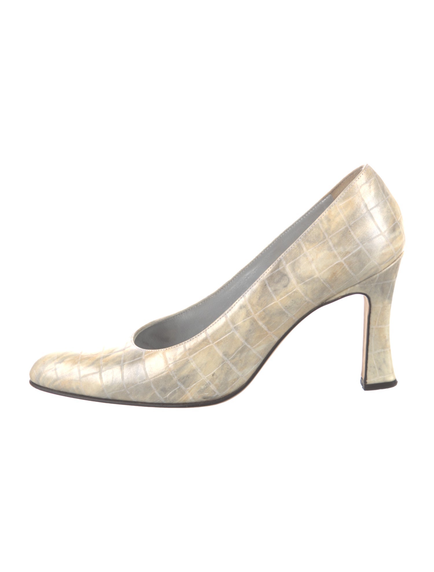 Escada Leather Printed Pumps