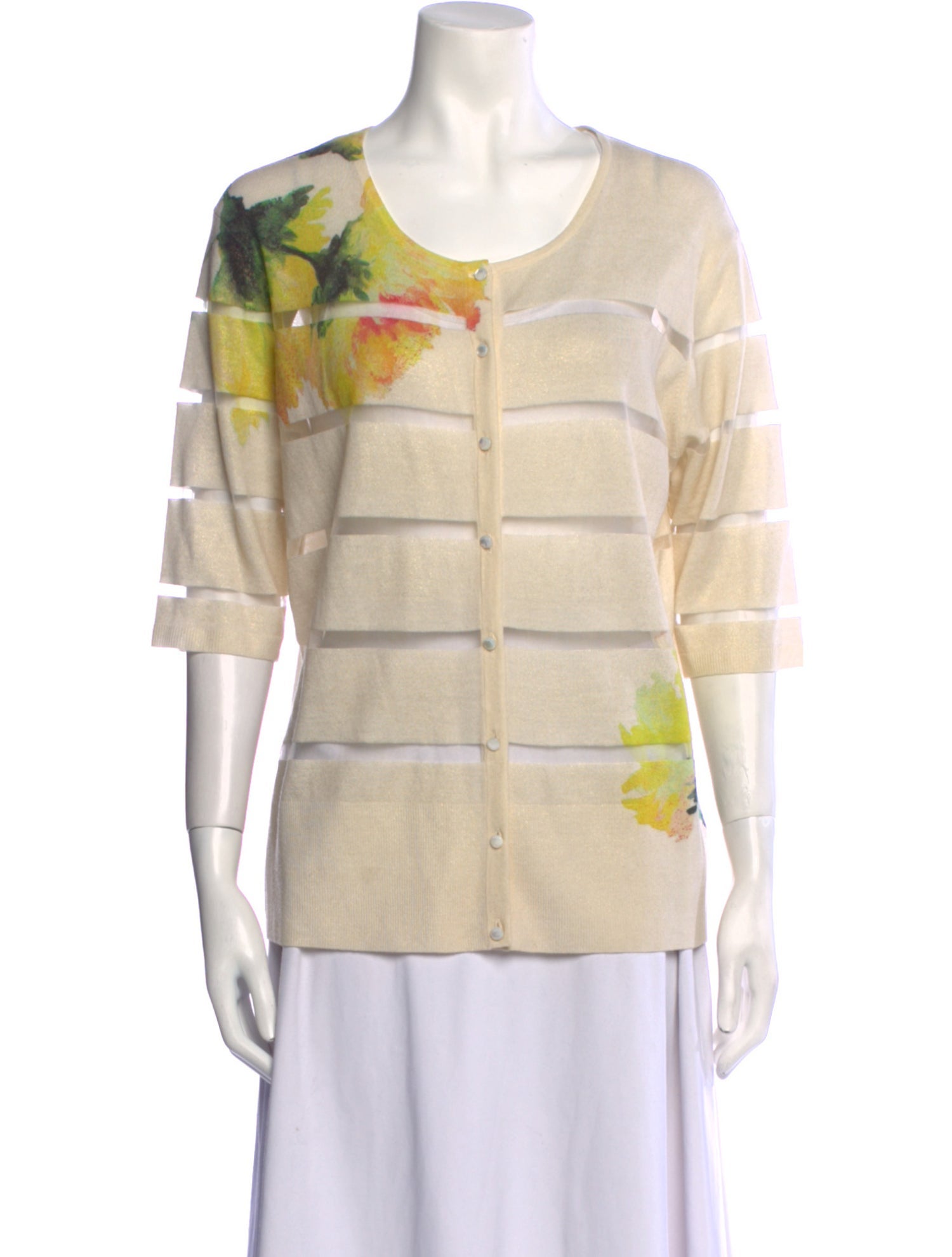 Escada Virgin Wool Striped Sweater