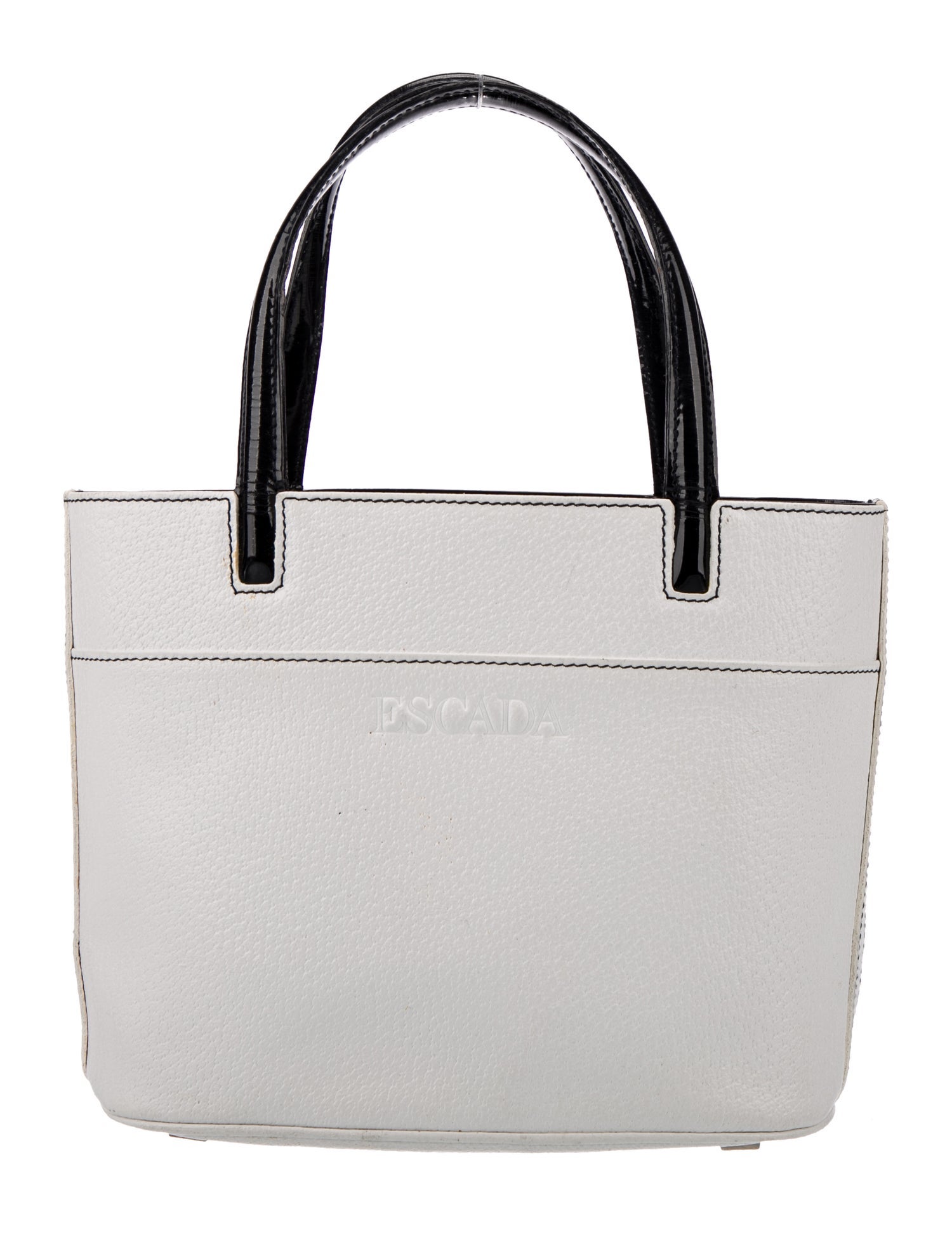 Escada Leather Top Handle Bag