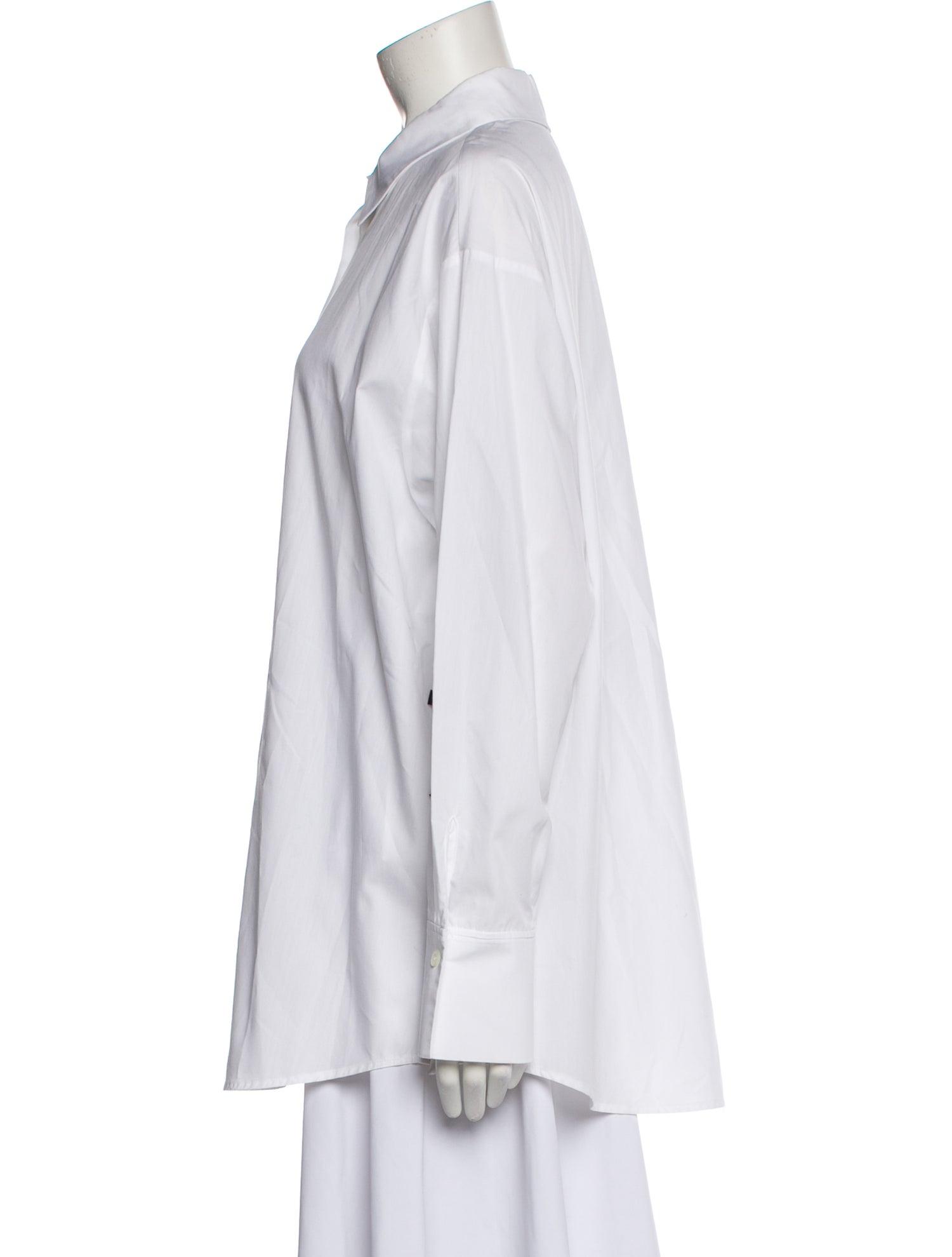 Escada Long Sleeve Button-Up Top