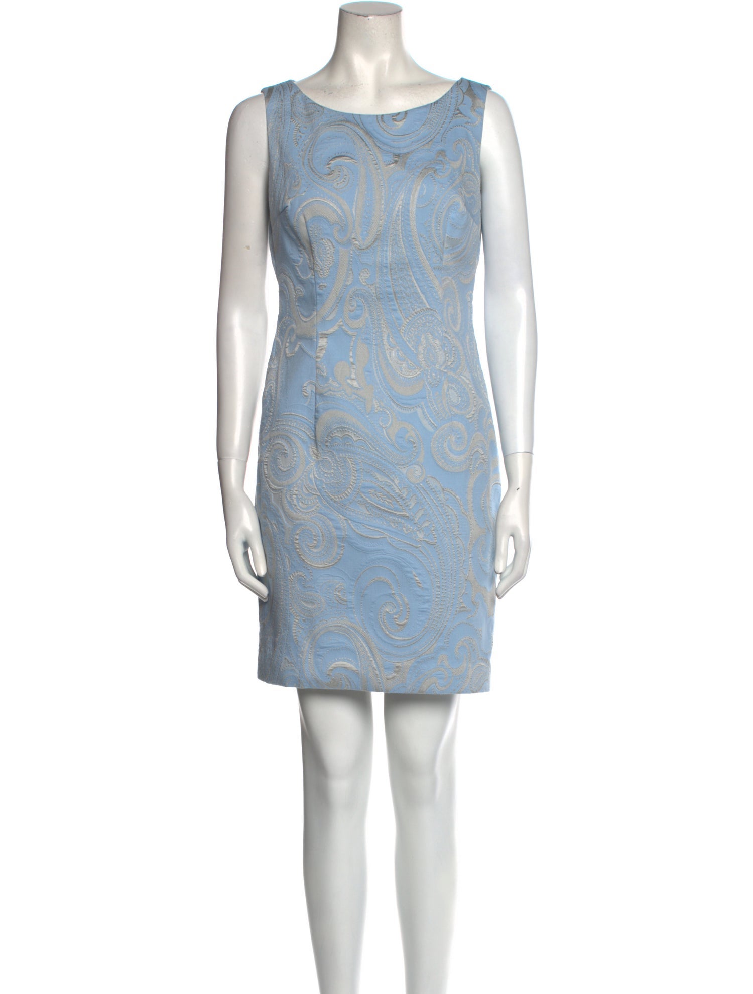 Escada Bateau Neckline Mini Dress