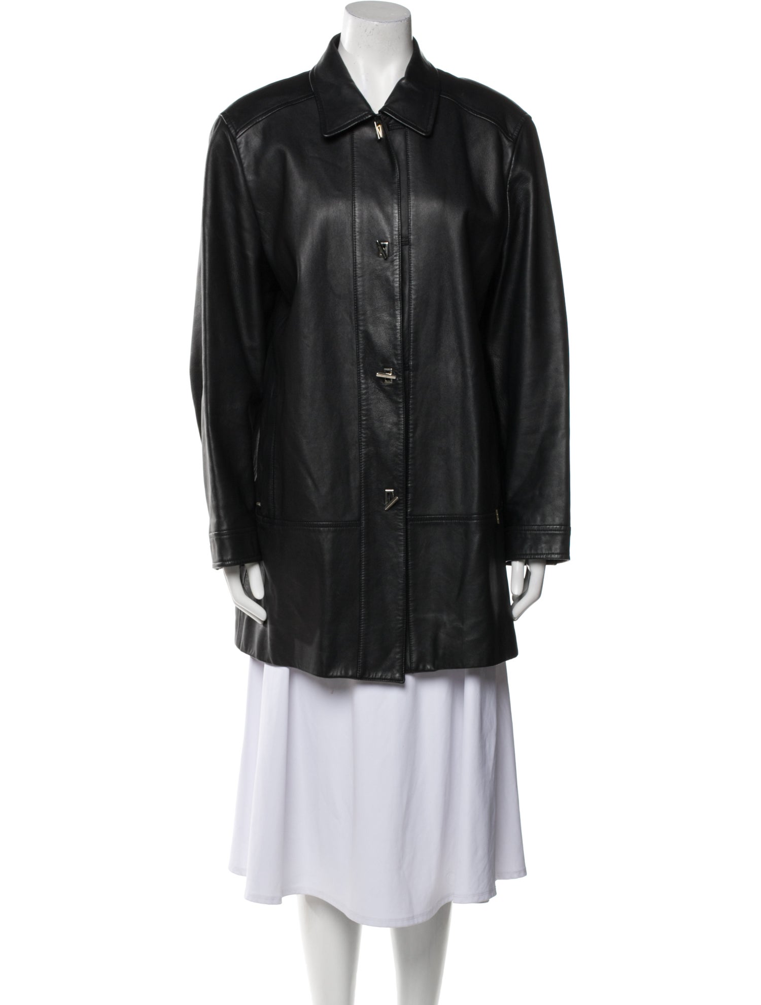 Escada Leather Coat